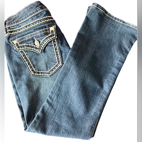 🤩 NEW LISTING! Miss Me Jeans Boot Rhinestone Embellished JS400952 Embroidered - Picture 3 of 12